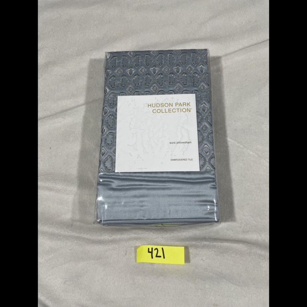 NIB [ 1 Euro‎ European ] Sham for Hudson Park Embroidered Tile